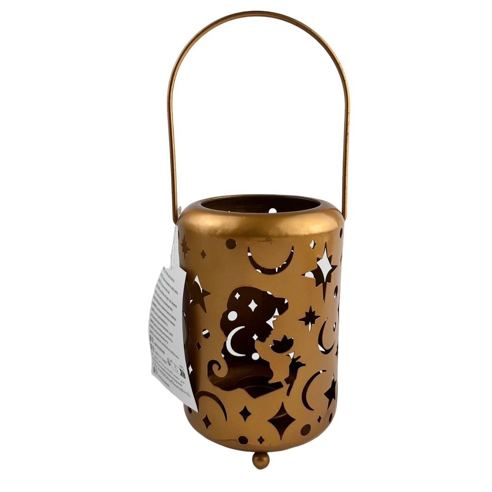 NWT Disney Princess Jasmine Gold Lantern Candle Holder